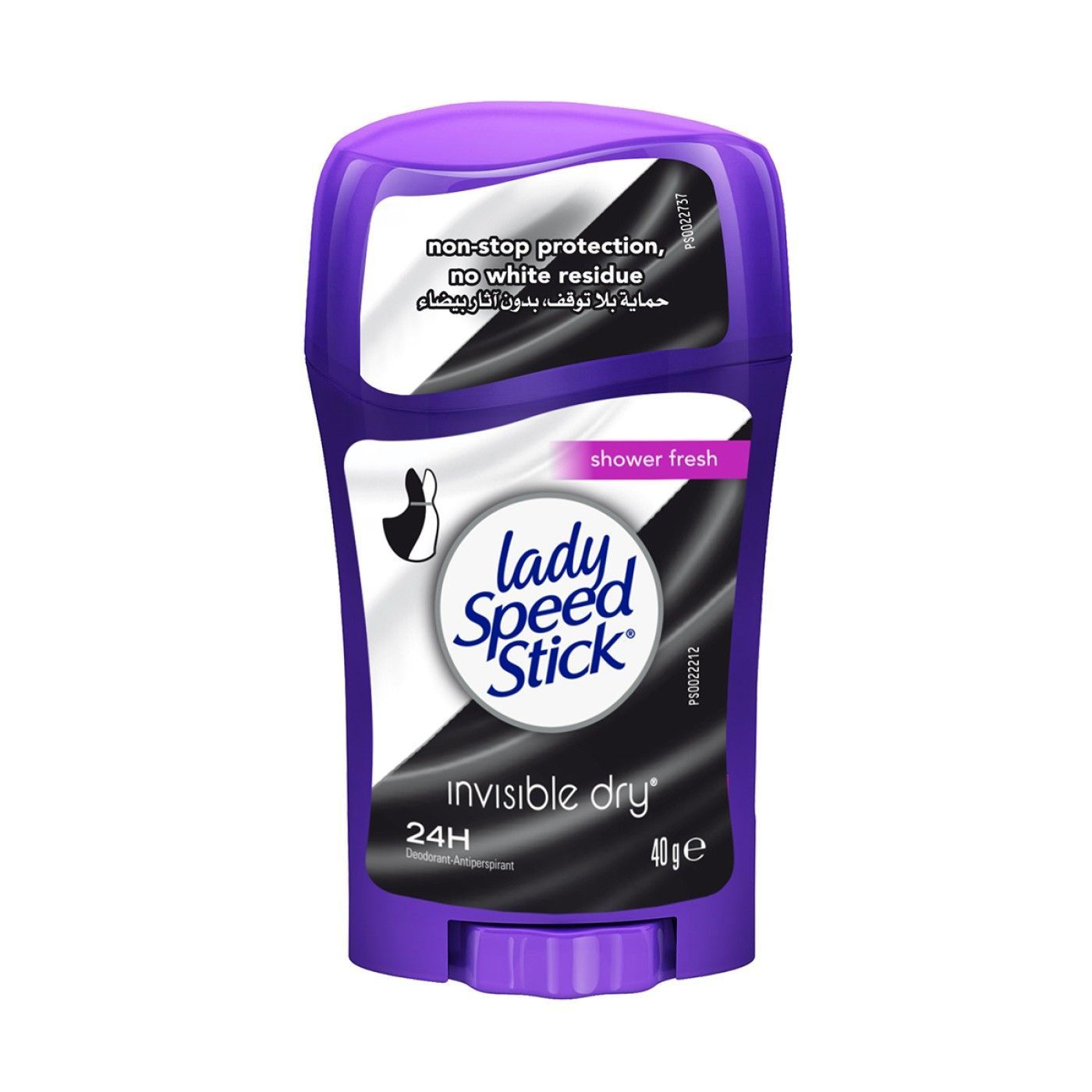 Lady Speed Stick Shower Fresh Antiperspirant Deodorant Stick, 40g