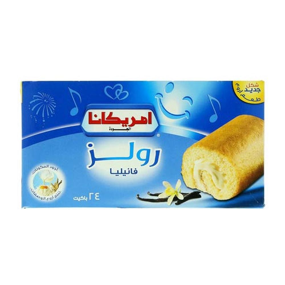 Americana Half Swiss Roll - Vanilla 55g