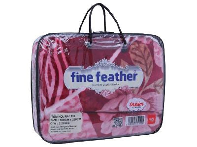 Fine Feather Super Soft Blanket-2 Ply (160X220Cm) 2.7Kg