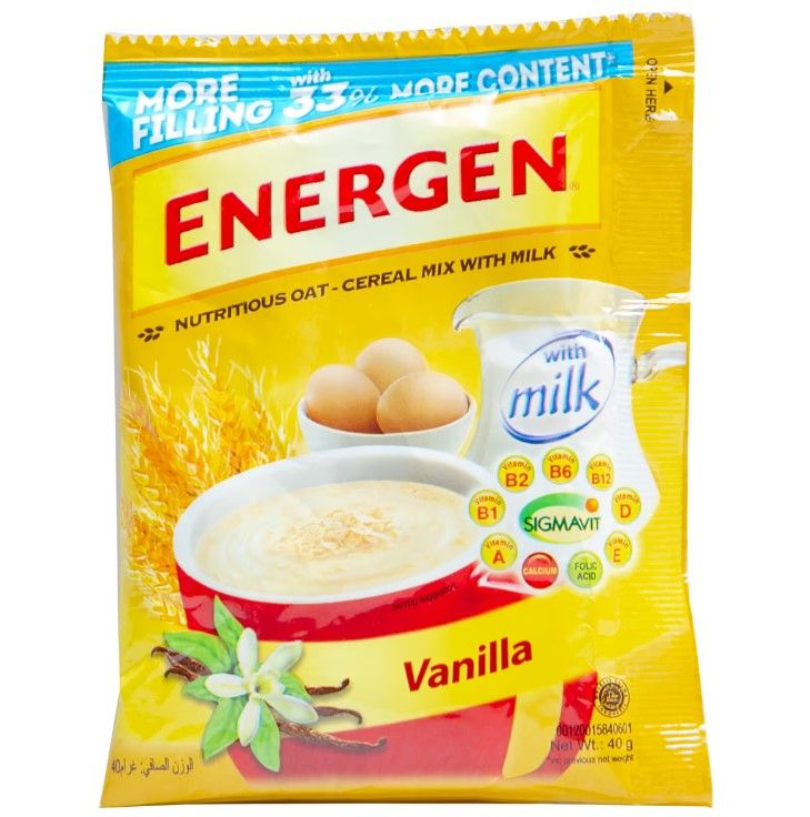 Energen Vanilla Cereal, 40g