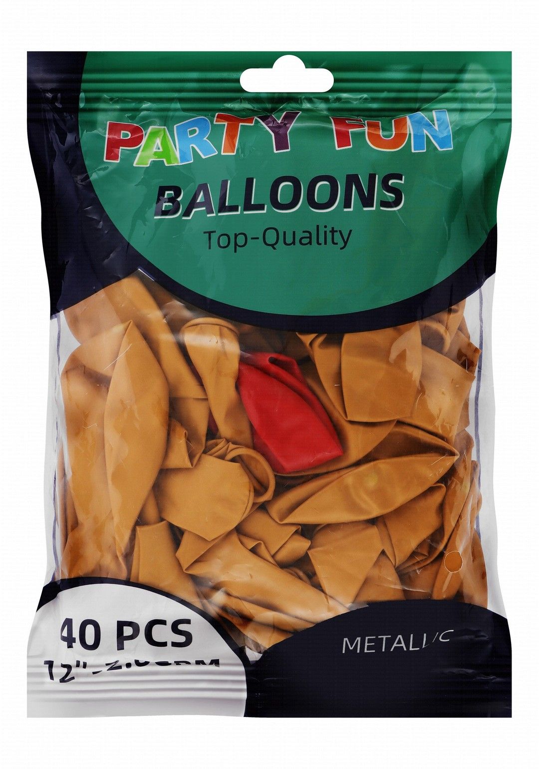Golden Party Fun Balloons, 40 Pieces
