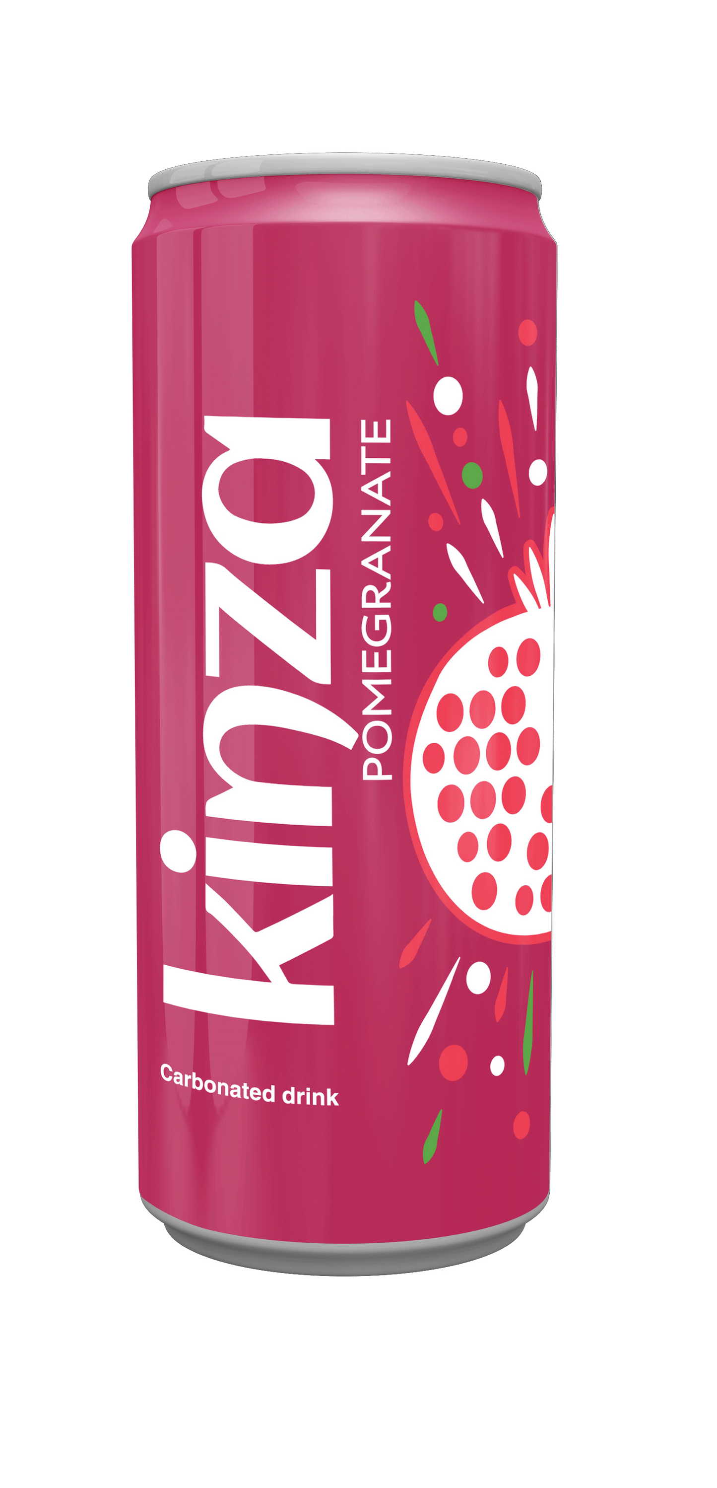 Kinza Pomegranate Carbonated Drink Can, 250ml