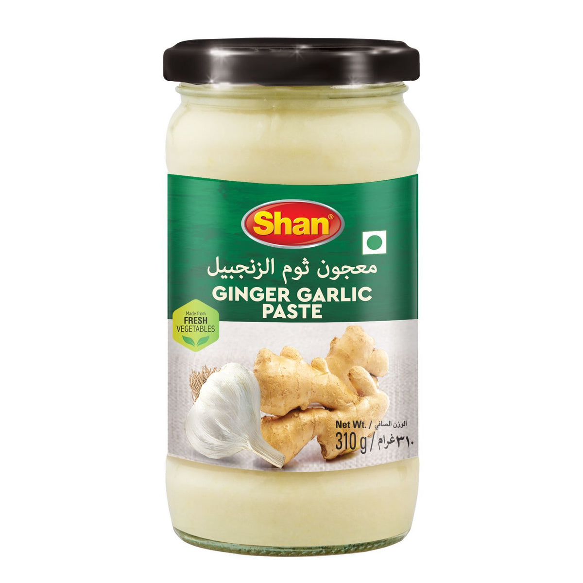Shan Ginger Garlic Paste Glass Jar, 310g