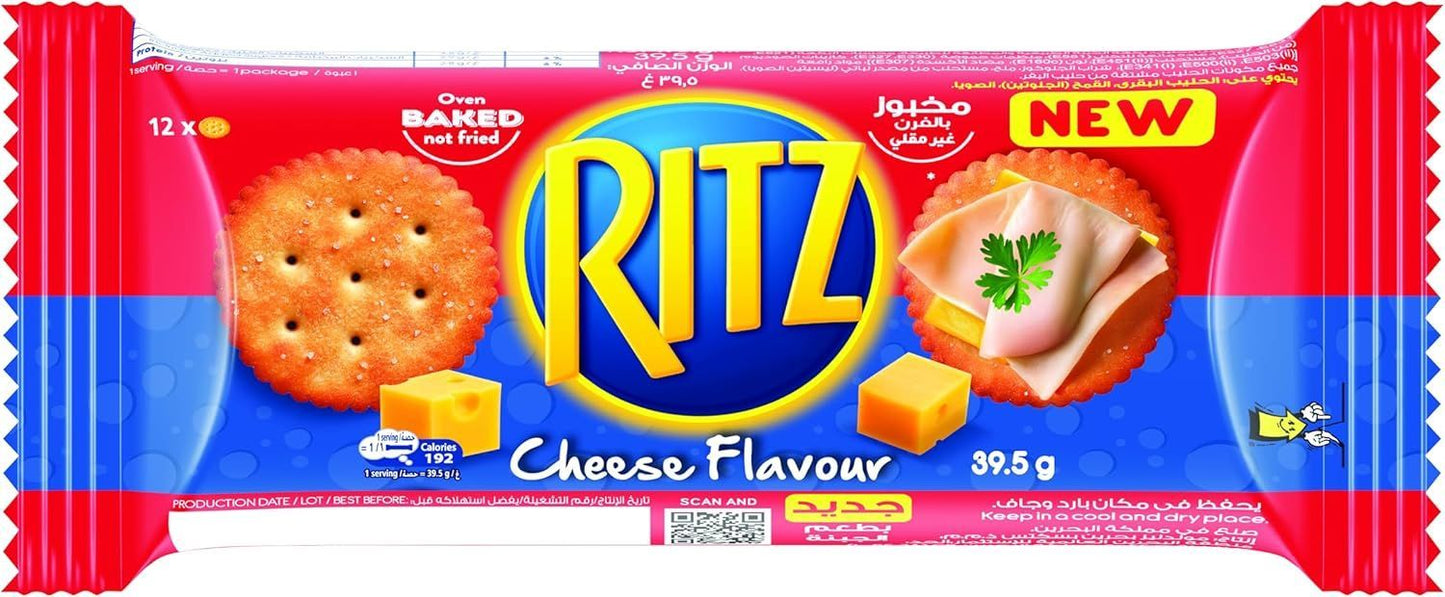 Ritz Crackers Cheese Flavoured Salted Biscuits, 39.5g