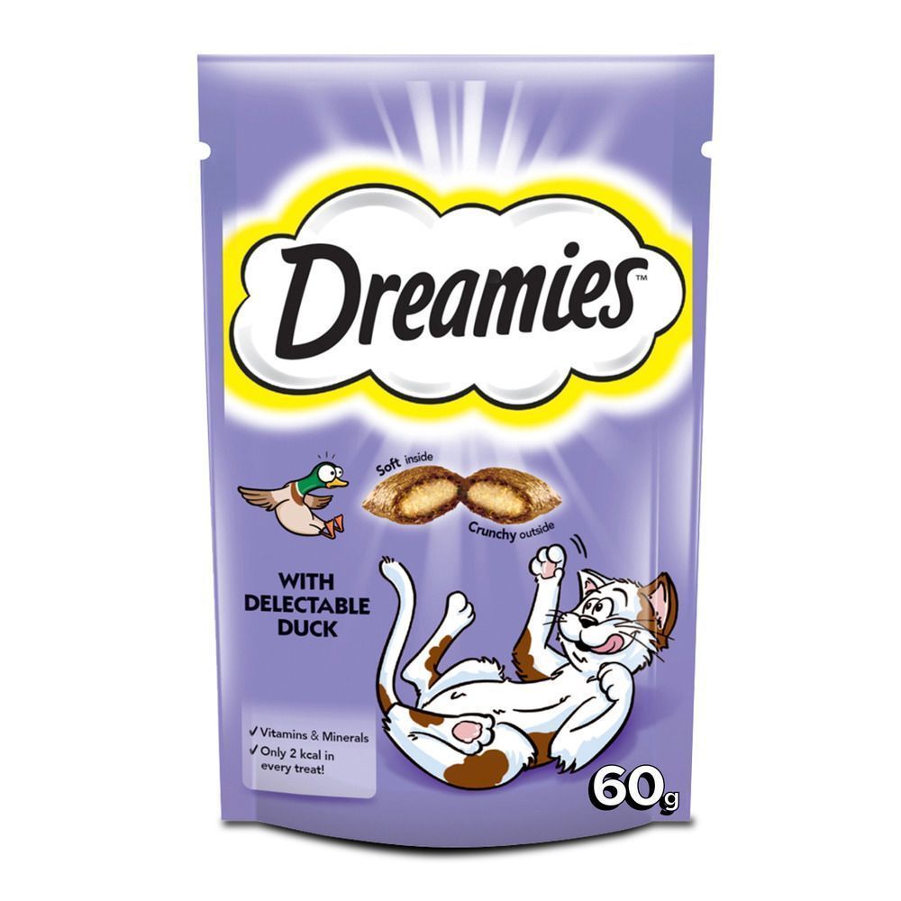 Dreamies Cat Treats with Delectable Duck, 60g