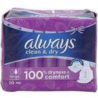 Always claen dry maxi -10 pads