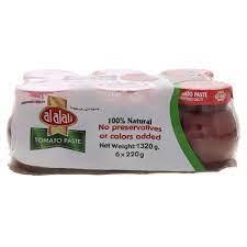 Alalali Tomato Paste 220g- 6 Pcs