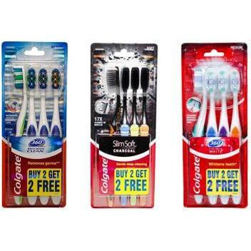 Colgate zig zag charcoal toothbrush medium 3 piece