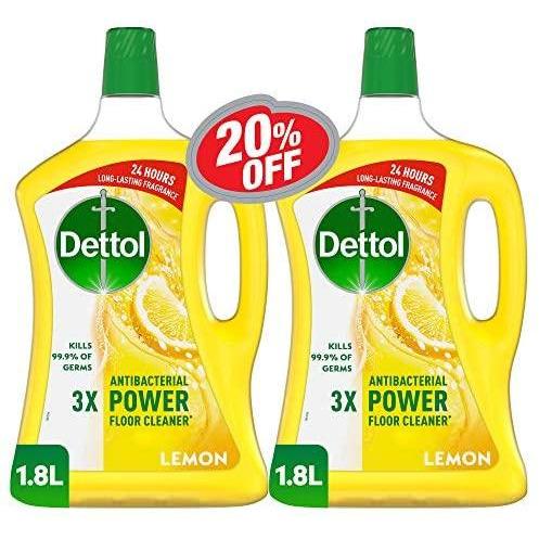 Dettol 3x power fllor cleaner 1.8 +1.8 pack of 2
