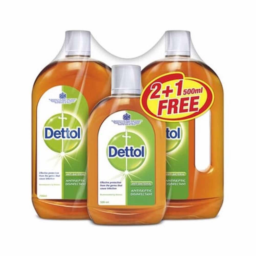 Dettol antiseptic liquid 750mlx2+500ml