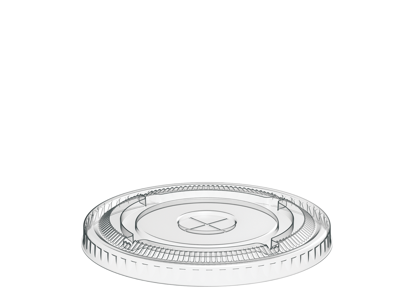 Cosmoplast 97 MM PACK OF 50 FLAT LIDS FOR 16 OZ CLEAR PLASTIC CUPS