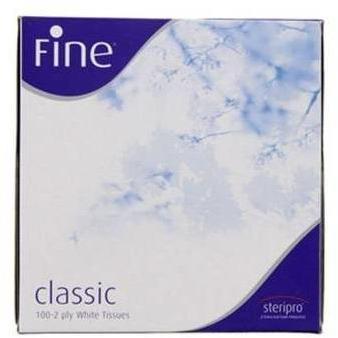 Fine facial tissue oud square 2ply