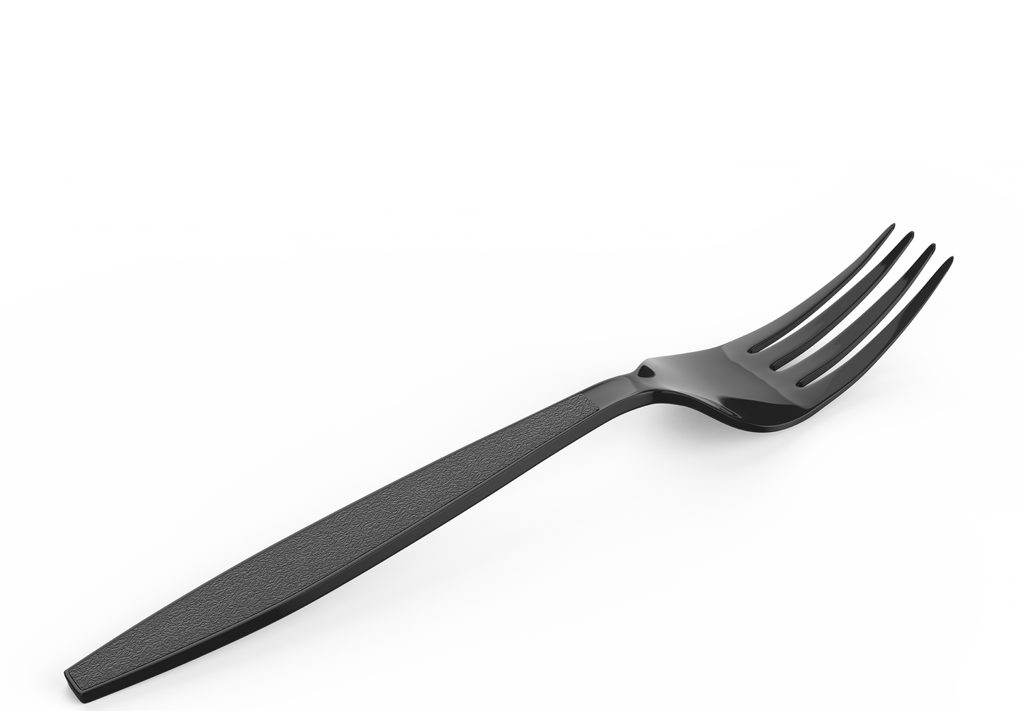 Cosmoplast BLACK PLASTIC FORKS PACK OF 50