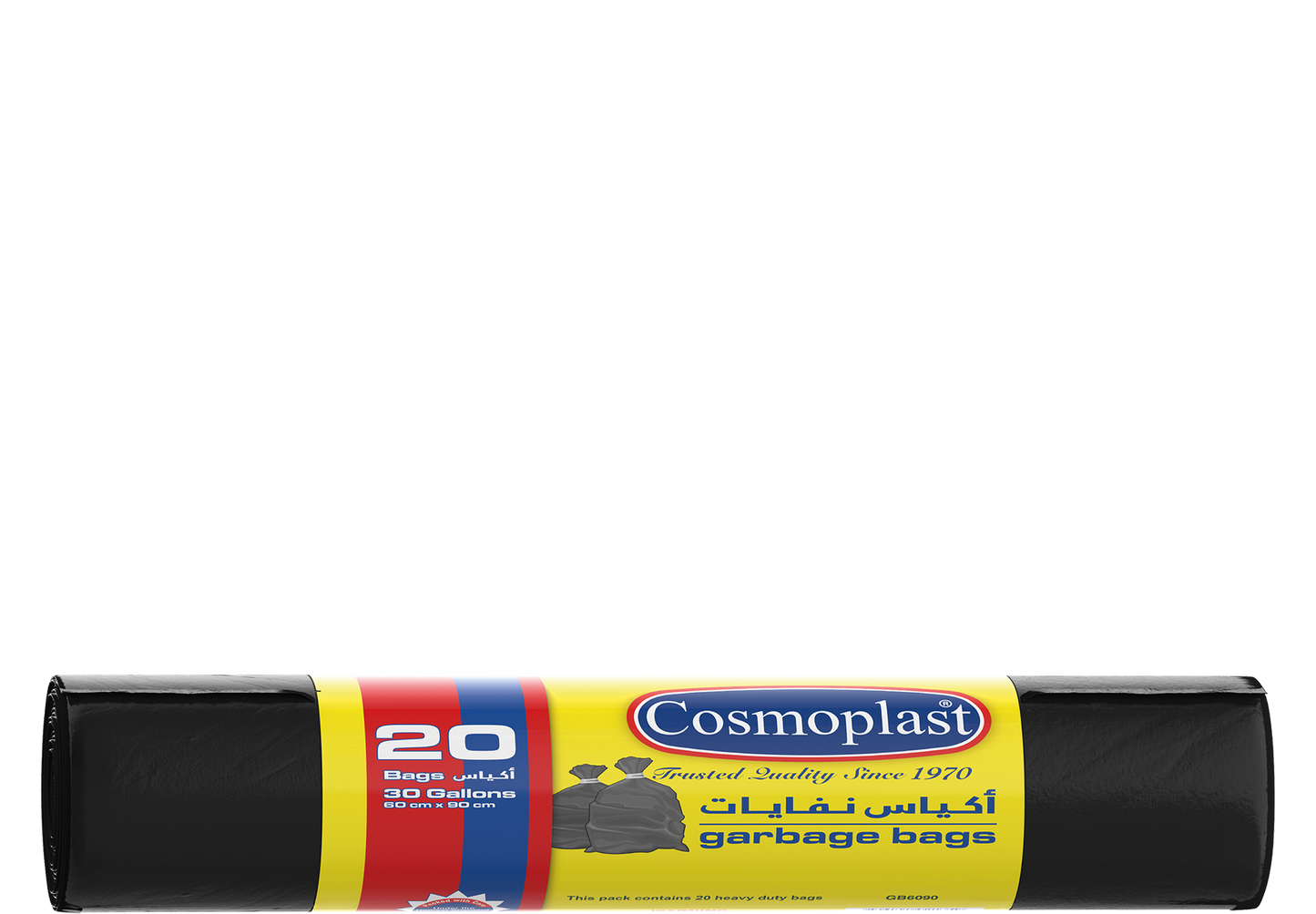 Cosmoplast GARBAGE BAGS 30 GALLONS 60 X 90 CM