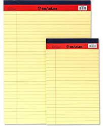 Legal dairy pad 40 sheets a4 yellow