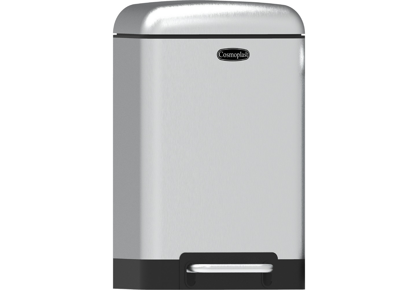Cosmoplast 30L LUMINA STEEL WASTE BIN WITH PEDAL