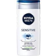 Nivea shower men boby,face sensitve 250ml
