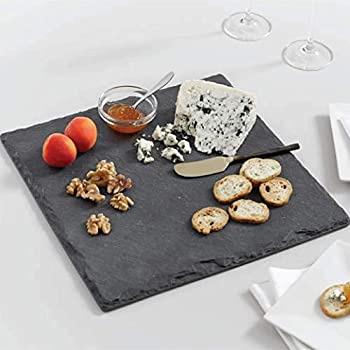 Raj square slate plate 25x25 cm code sl0002