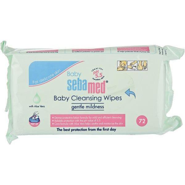 Sebamed baby wet wipes, 72 pieces