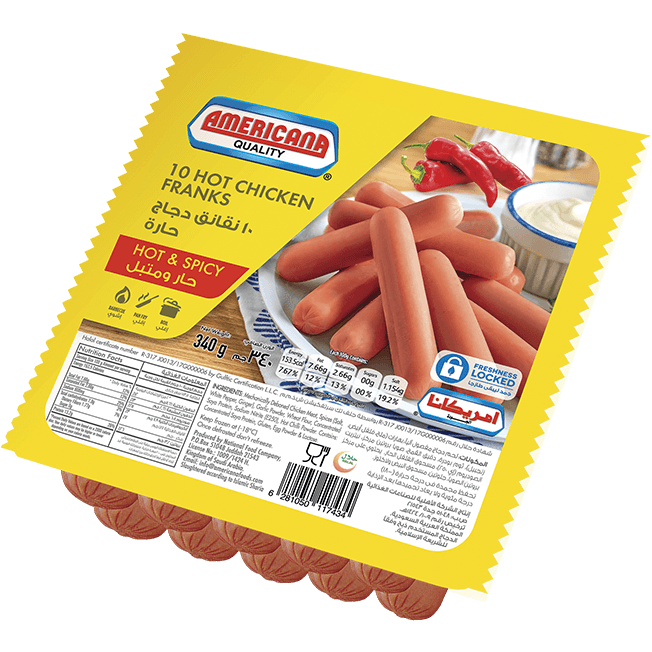 Americana chiken franks .. 340 gm