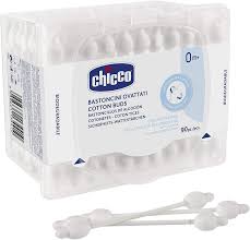 Chicco Cotton Buds With Ear Protection, 90 Pieces