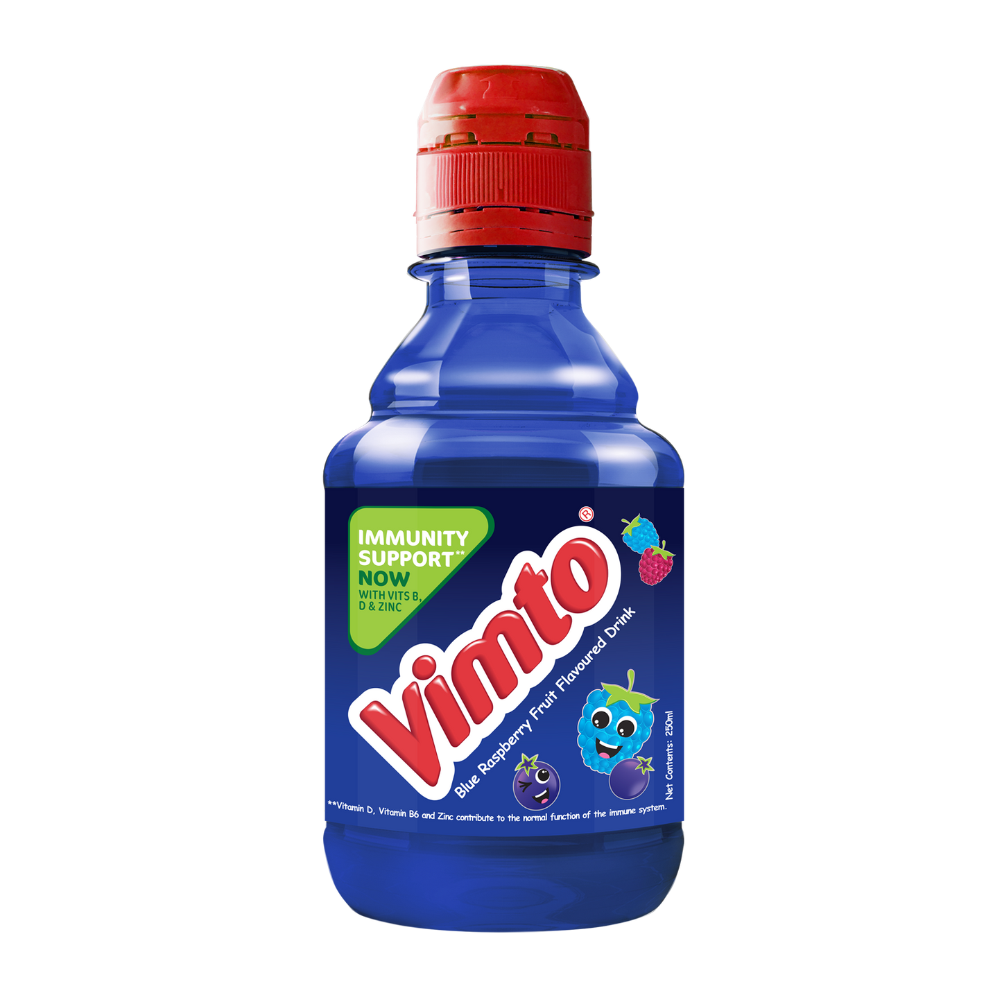 Vimto Blue Raspberry Flavor Fruit Flavored Drink, 250ml