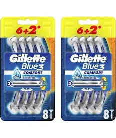 Gillette Presto Razor - Pack of 2 - 8 Pieces Total