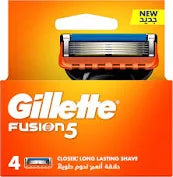 Gillette Fusion Power Men Razor Blade Refills, 4 Count
