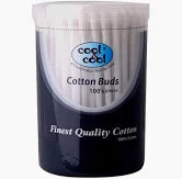 Cool & Cool Ear Buds - 300's(Pack of 3) - Round Thick Tips,Cotton Swabs,100% Cotton,Double Tipped,Hygienic,Gentle & Safe Swabs for Ears - 900 Pieces - Assorted