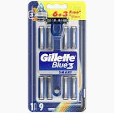 Gillette Blue 3 Smart Razor Blade Refills, 9 Count