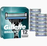 Gillette Mach3 Men's Razor + 12 Razor Blade Refills, 3 Blades for a Smooth Shave, Fits All Mach3 Handles