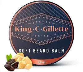 Gillette Soft Beard Balm, Deep Conditioning with Cocoa Butter, Argan Oil and Shea Butter, 3.38 Fl Oz (Pack of 1)