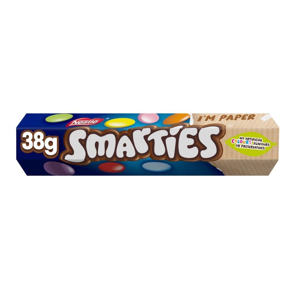 Nestle Smarties Hexagon Tube Chocolate, 38g