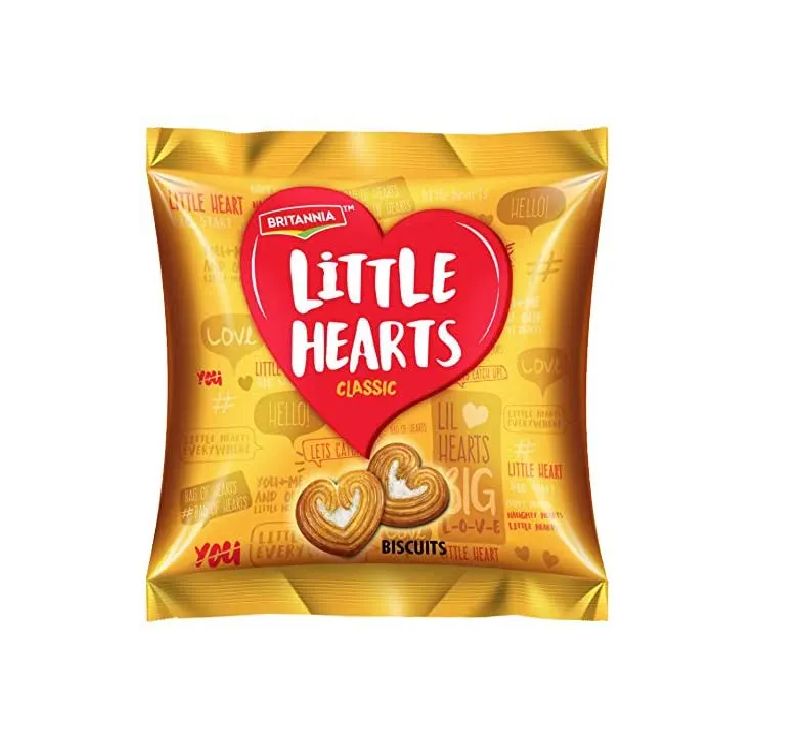 Britannia Little Hearts Biscuits, 50.5g