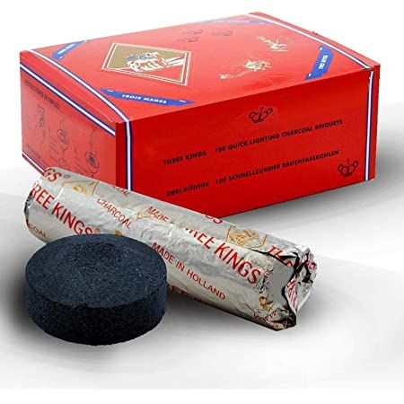 Taj Flame Charcoal, 33mm, 100 Pieces