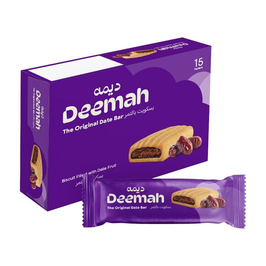 Deemah Date Biscuit Bars, 15x25g