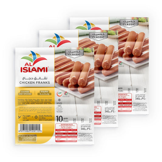 Al Islami Chicken Franks, 3x340g