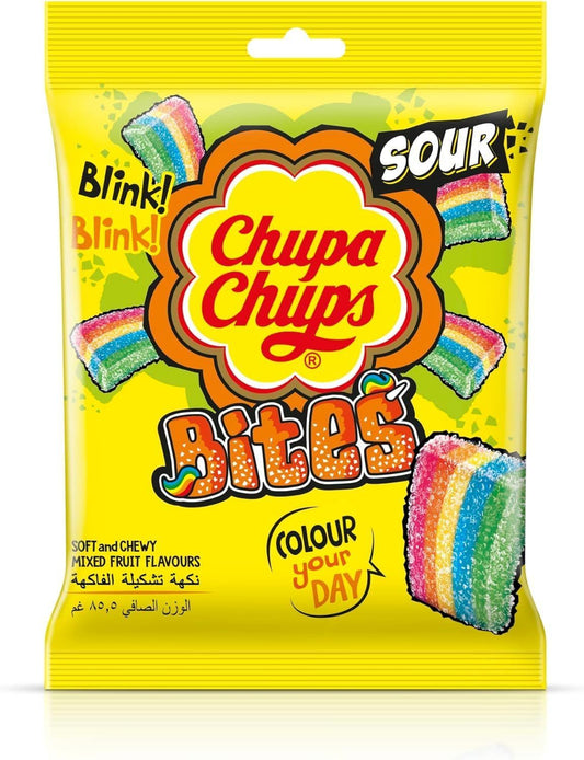 Chupa Chups Mixed Fruit Sour Bites, 24.2g