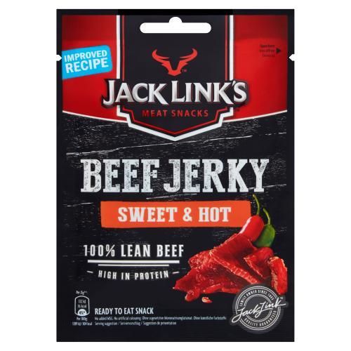Jack Link's Meat Snacks Sweet & Hot Beef Jerky, 25g