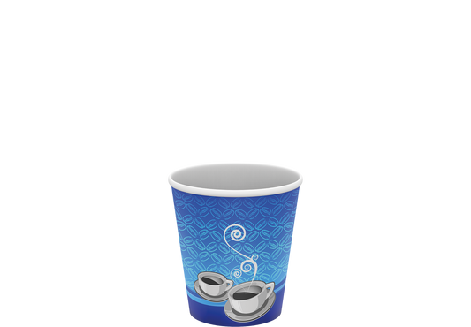 Cosmoplast 4 OZ PRINTED PAPER COFFEE CUPS PACK OF 50
