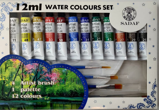 Sadaf Water Colors, 12colors