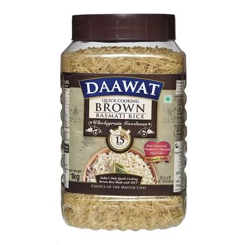 Daawat Basmati Rice Brown Jar 1 kg