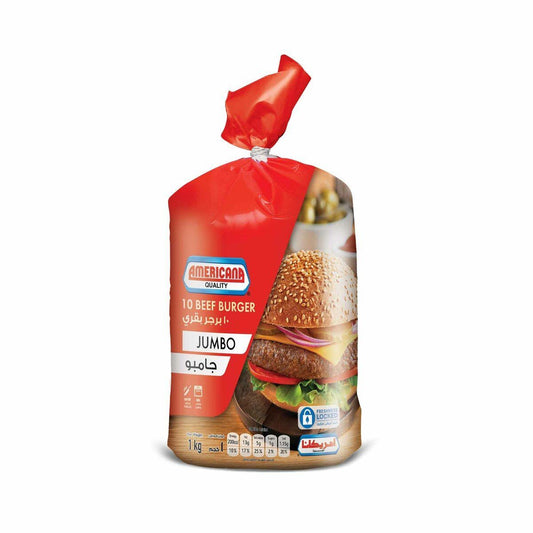 Americana Jumbo Beef Burger, 1kg