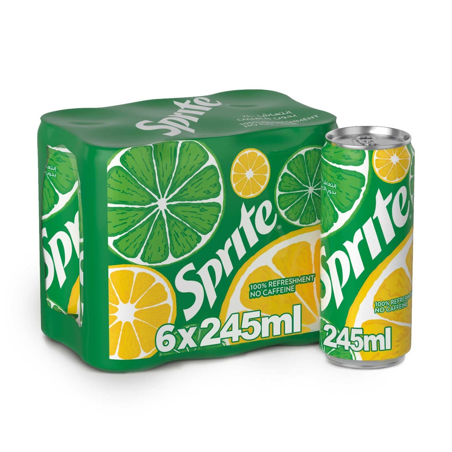 Sprite Soft Drink Regular, 6x245ml