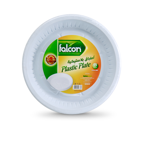 Falcon 25-Piece Plastic Plates 26cm