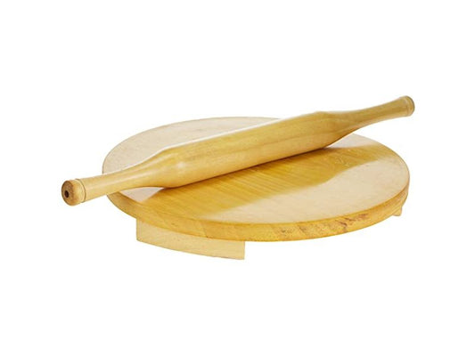 Raj 30Cm Wooden Rolling Pin & Board Set