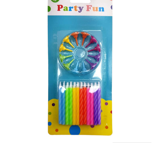 Party Fun Candles, 24 Pieces