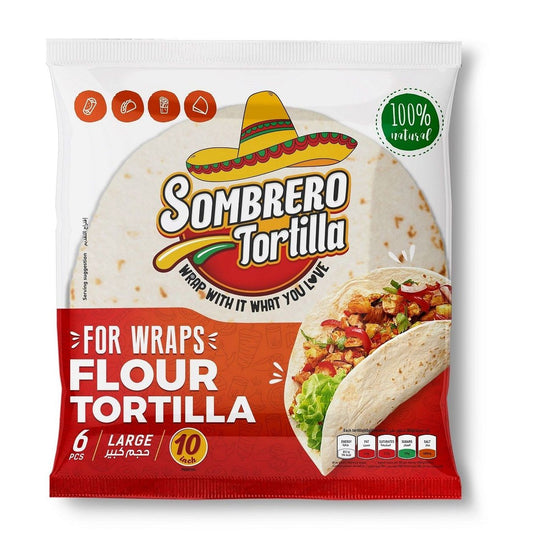 Sombrero Wheat Flour Tortilla, 10 inch, 360g