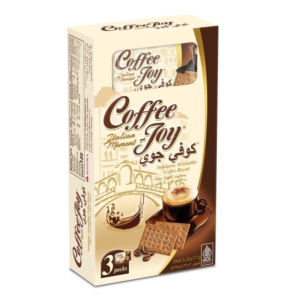 Kopiko Coffee Joy Biscuit, 3x39g