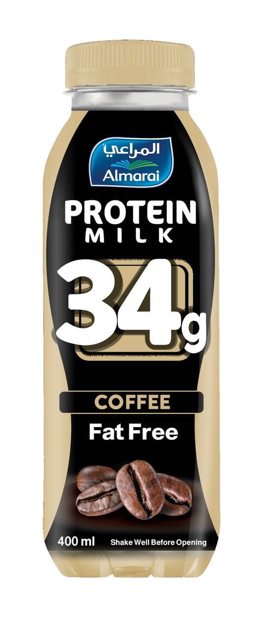 Almarai Protein Fat Free Coffee Milk Drink, 400ml